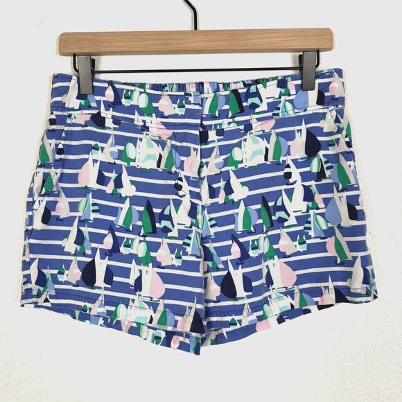 Vineyard Vines Women's Foley Shorts Harbor Scene Print Size 4 - Picture 1 of 4